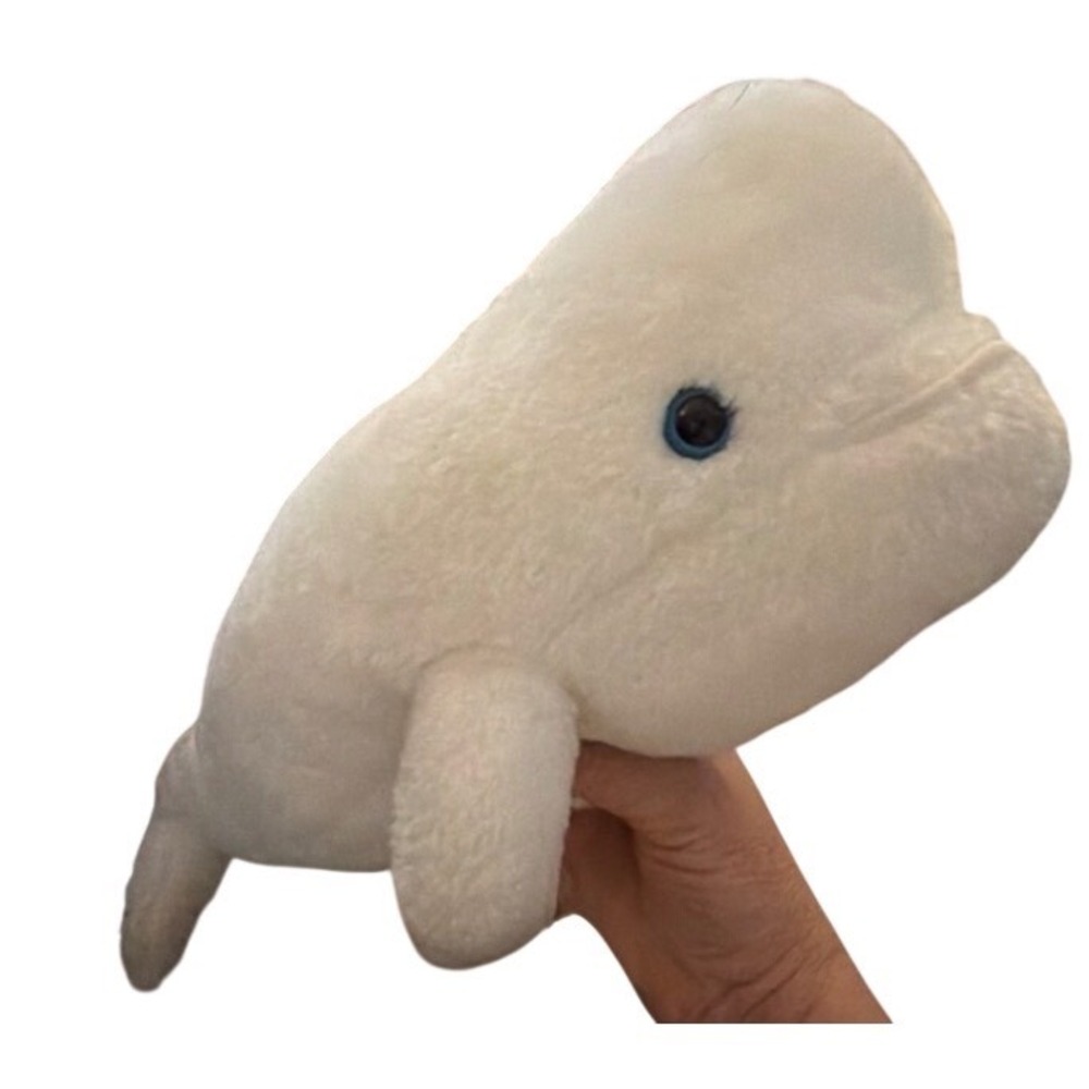 SeaWorld Beluga Whale Plush Kids‎ Small White Excellent Soft Stuffed Animal Toy